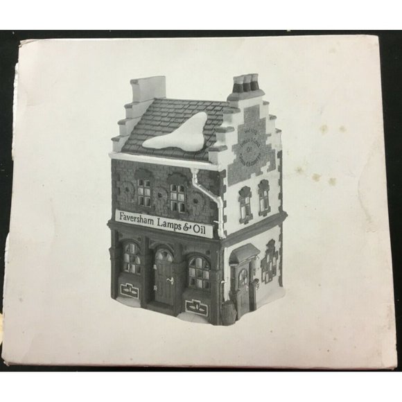 Dept 56 Dickens Village "Faversham Lamps & Oil" Lights Up - Picture 6 of 8